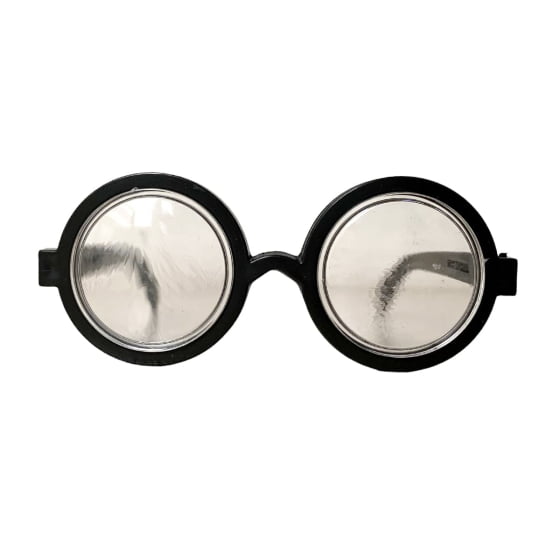 Óculos Fundo de Garrafa Fantasia Nerd Cientista Intelectual