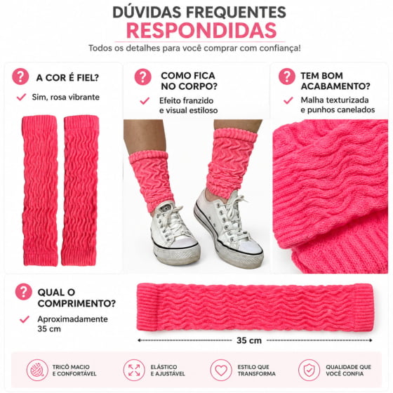 Par de Polainas Acessório para Fantasias Tamanho Único