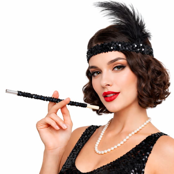 Piteira Cigarrilha Melindrosa com Lantejoula Escolha a Cor