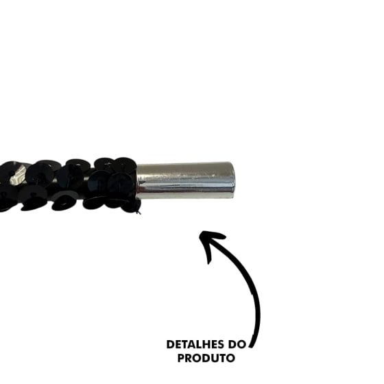 Piteira Cigarrilha Melindrosa com Lantejoula Escolha a Cor