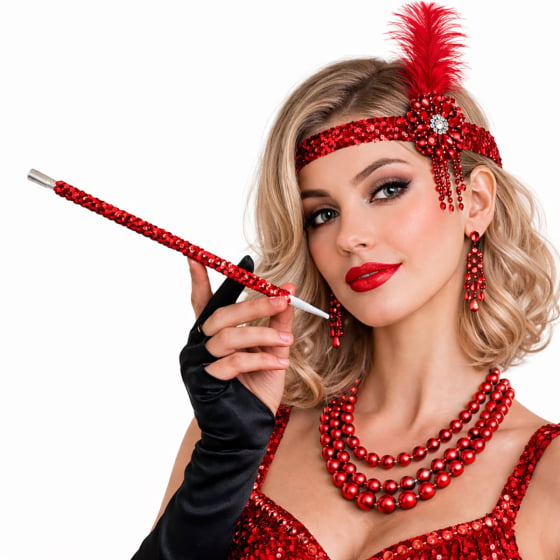 Piteira Cigarrilha Melindrosa com Lantejoula Escolha a Cor