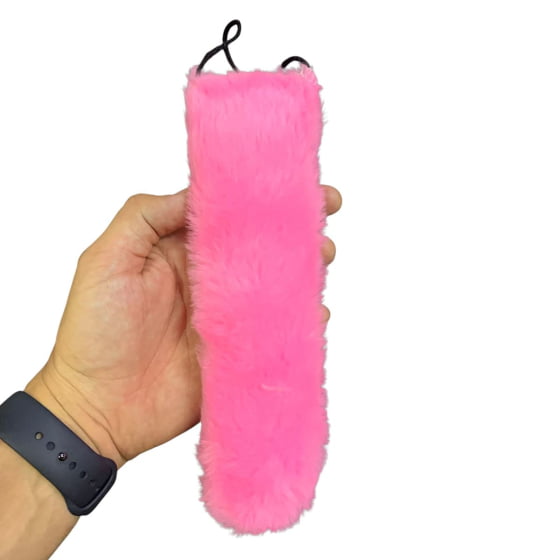 Rabo Pelúcia Fake para Fantasias Bichos e Animais