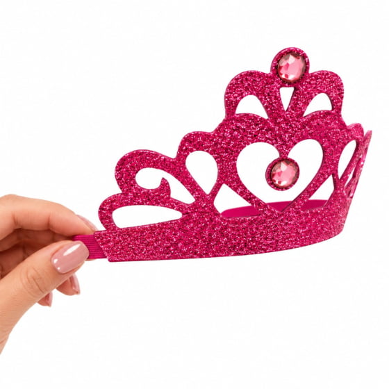 Tiara Coroa EVA Glitter Acessório Fantasia
