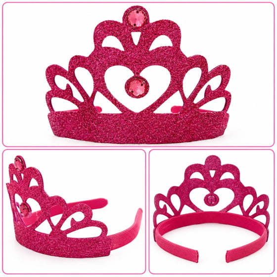 Tiara Coroa EVA Glitter Acessório Fantasia