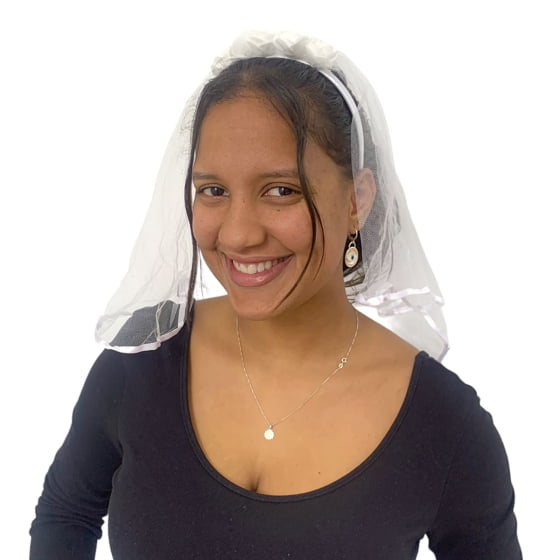 Tiara Véu de Noiva Branco Importado