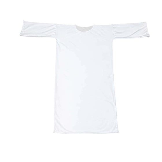 Túnica Branca Lisa Adulto para Fantasias