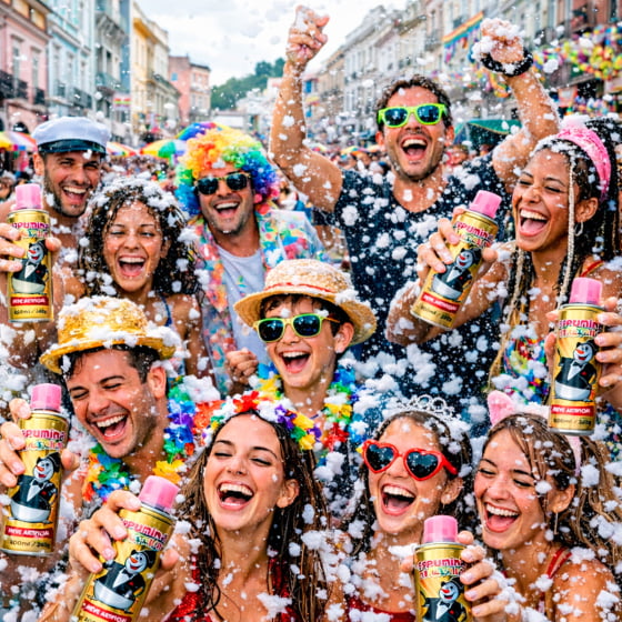 Espuminha da Alegria Neve Artificial 400 ml Folia Dia das Crianças Carnaval