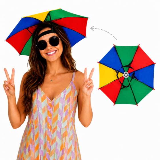 Mini Guarda Chuva de Frevo Carnaval para Cabeça Mini Guarda Chuva de Frevo Carnaval para Cabeça