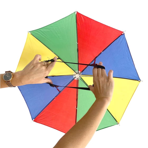 Mini Guarda Chuva de Frevo Carnaval para Cabeça
