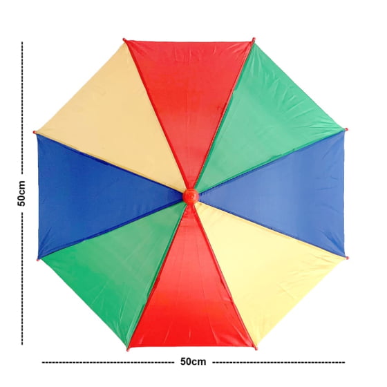 Mini Guarda Chuva de Frevo Carnaval para Cabeça