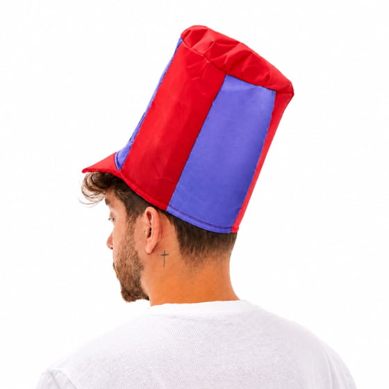 Chapéu Vilão Dick Em Tecido Festa Fantasia Carnaval Cosplay