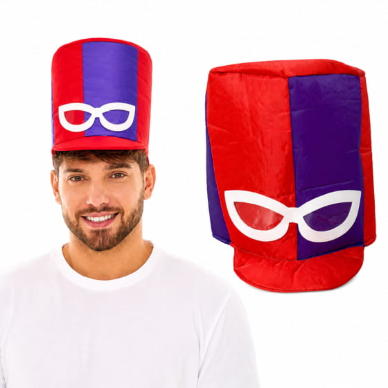 Chapéu Vilão Dick Em Tecido Festa Fantasia Carnaval Cosplay Chapéu Vilão Dick Em Tecido Festa Fantasia Carnaval Cosplay