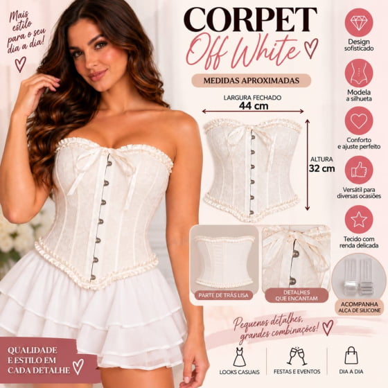 Corpete Tecido Sintético para Fantasias
