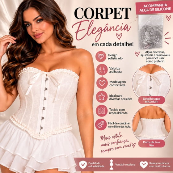 Corpete Tecido Sintético para Fantasias