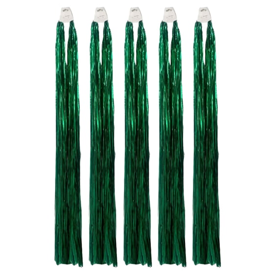 Chicote Metalóide Decoração Carnaval Verde Kit Com 20 Barato