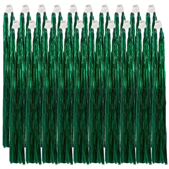 Chicote Metalóide Decoração Carnaval Verde Kit Com 20 Barato