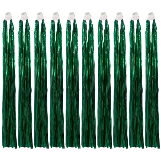 Chicote Metalóide Decoração Carnaval Verde Kit Com 20 Barato