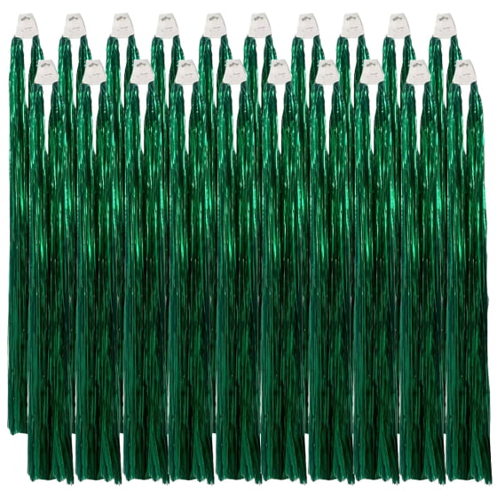 Chicote Metalóide Decoração Carnaval Verde Kit Com 20 Barato