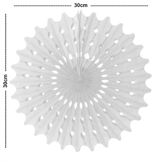 Enfeite Decoração Roseta de Papel de Seda Origami 30 cm