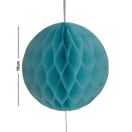 Enfeite Varal Pompom Balão Origami de Papel de Seda Decorativo