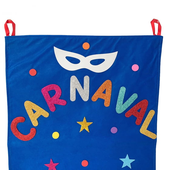 Estandarte Colorido de Carnaval 