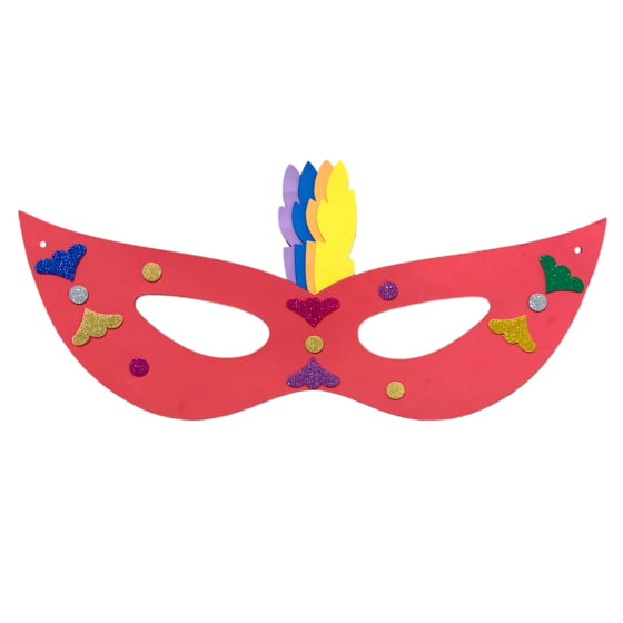 Máscara Carnaval Grande para Decoração Confete