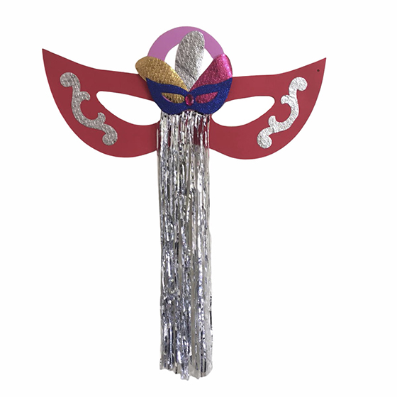 Máscara Decoração de Carnaval 60 cm Imperial Colorida
