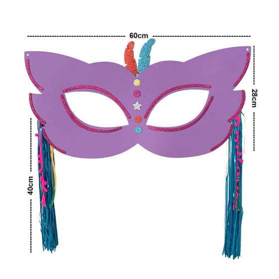 Máscara Decorativa Cat Carnaval Folia