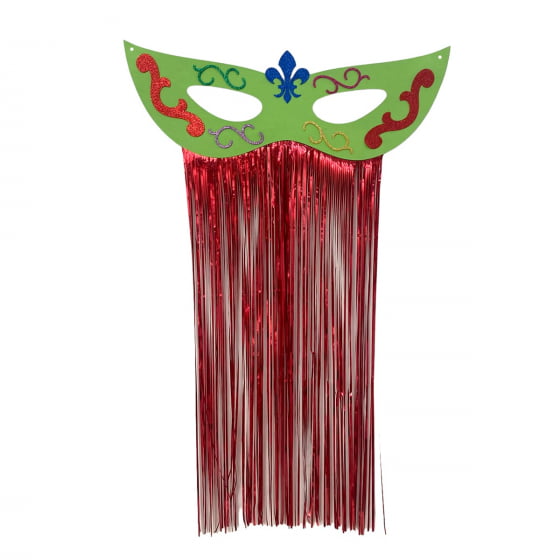 Máscara Imperial com Cortina Decoração Carnaval 