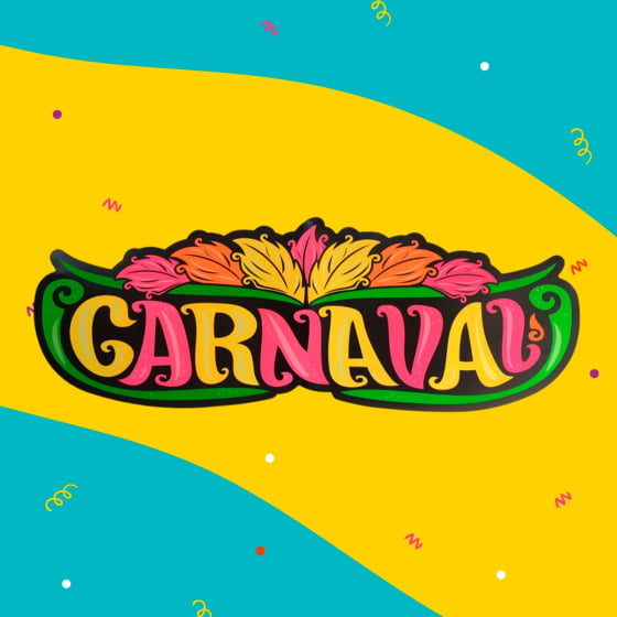 Painel Gigante Faixa Escrito Carnaval Neon
