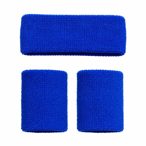 Kit Acessório de Cabeça HeadBand + Punhos para Academia Anos 80 Corrida ao ar livre