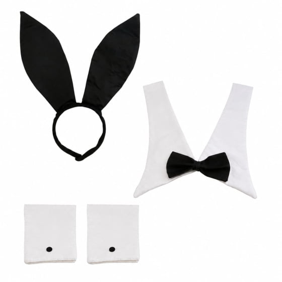 Kit Acessórios Fantasia de Coelhinha Carnaval Cosplay