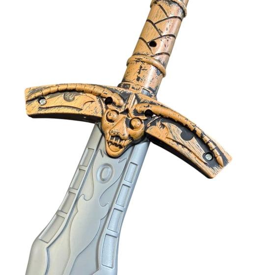 Kit Acessórios Guerreiro Medieval (Máscara + Espada + Escudo)