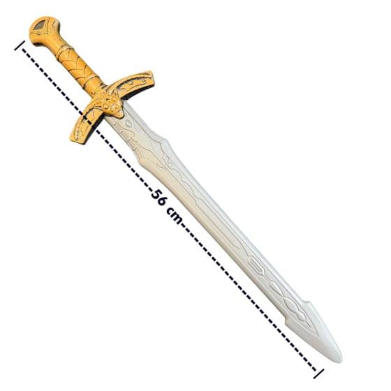 Kit Acessórios Guerreiro Medieval (Máscara + Espada + Escudo)