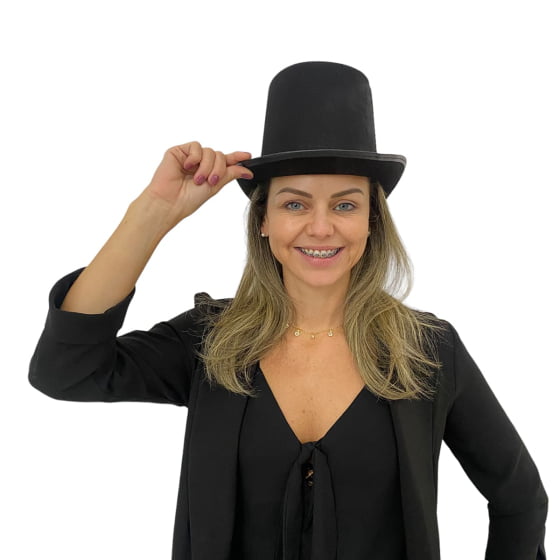 Kit Cartola Mágico + Gravata Borboleta + Suspensório