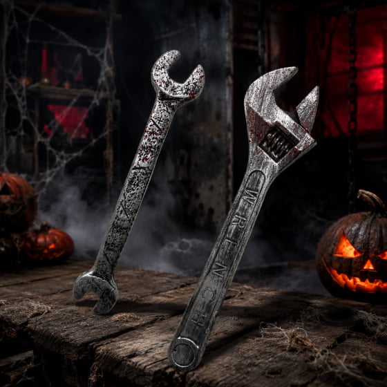 Kit 2 Ferramentas de Plástico para Fantasia Halloween