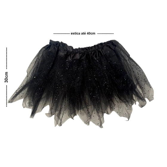 Kit 3 Itens Fantasia Bruxa Feminina Adulto Saia Balde Nariz