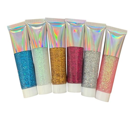 Bisnaga de Glitter em Gel Corporal Carnaval 