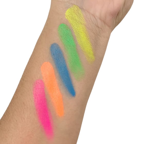 Tinta Maquiagem Cremosa Fluorescente Neon