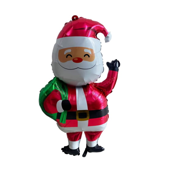 Balão Metalizado Papai Noel Grande