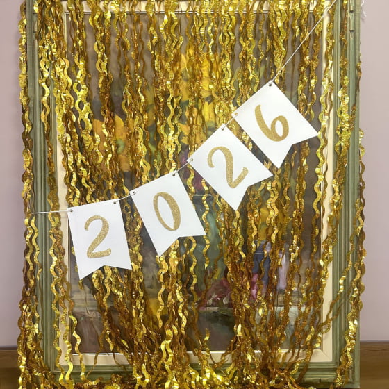 Enfeite Bandeirinha Ano Novo Réveillon 2026