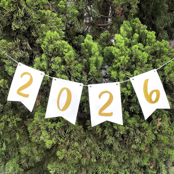 Enfeite Bandeirinha Ano Novo Réveillon 2026