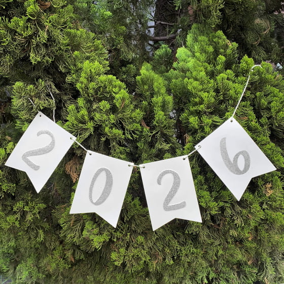 Enfeite Bandeirinha Ano Novo Réveillon 2026