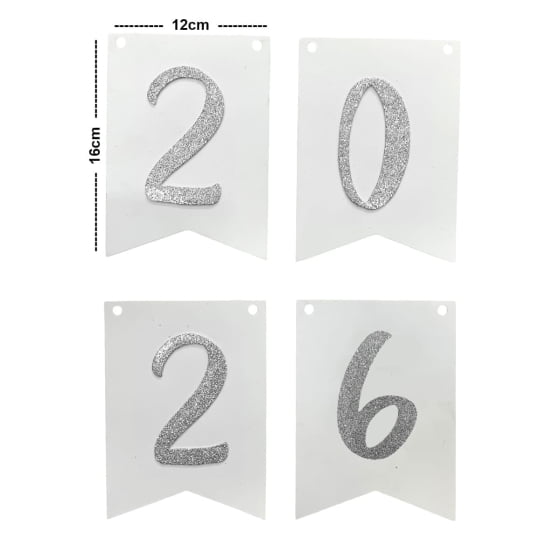 Enfeite Bandeirinha Ano Novo Réveillon 2026