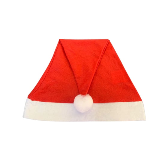 Gorro de Natal Papai Noel Mamãe Noel Feltro Unissex