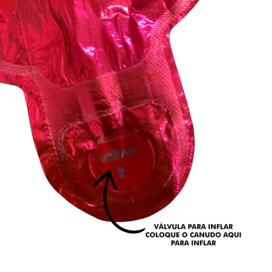 Kit Balão Metalizado Escrita Feliz Natal Vermelho
