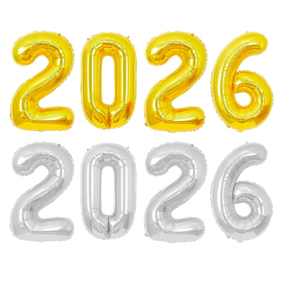 Kit Balão Metalizado Tamanho Médio Réveillon 2026