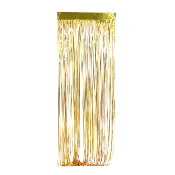 Kit Decoração Painel Feliz Ano Novo Balão Cortina Metalizada