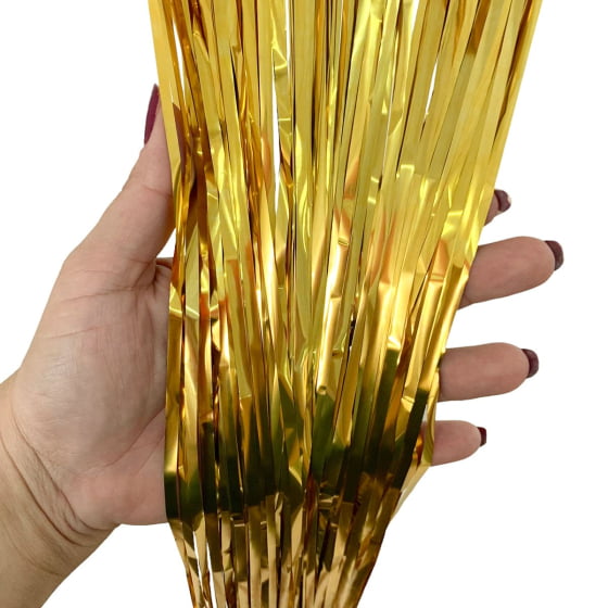 Kit Decoração Painel Feliz Ano Novo Balão Cortina Metalizada