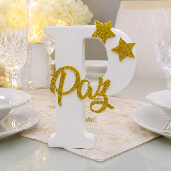 Letra Caixa Decorativa Com Palavras Positivas Amor Paz E Fé Escolha o Modelo